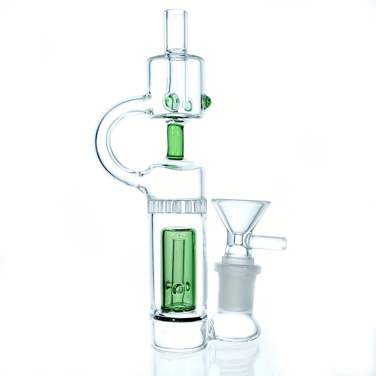 6" Hybrid Spill Proof Recycler Bubbler-SweetieBanana
