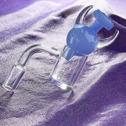 14mm Bull Horn Carb Cap & Banger (2 Piece Kit)