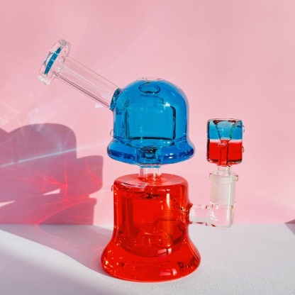 6.5" DuoTone Twilight Glow Glycerin Bong