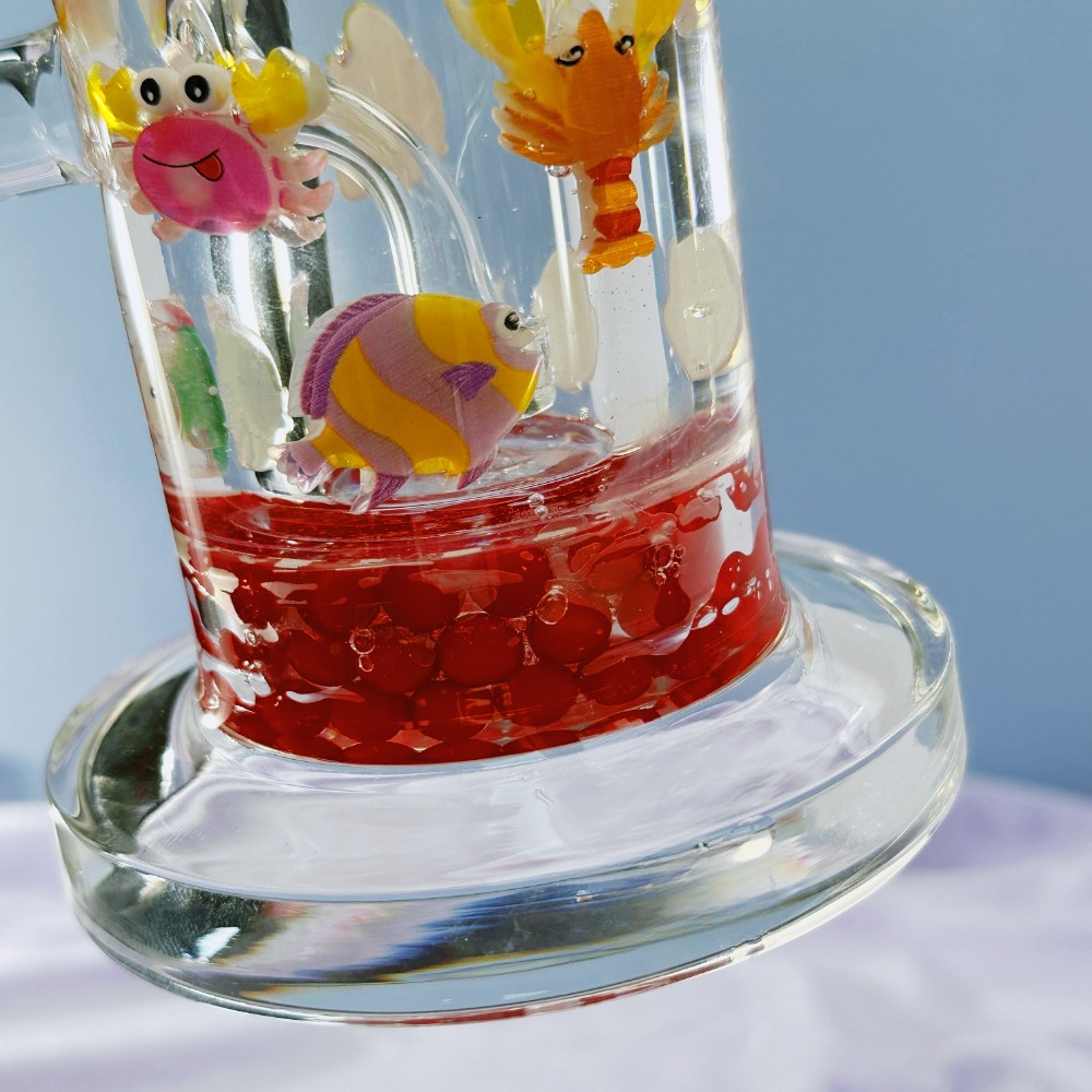 9" Goldfishes Perc Bong