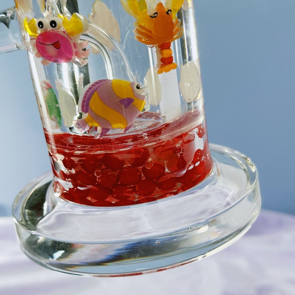 9" Goldfishes Perc Bong