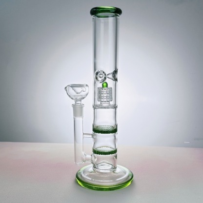 11" Honeycomb Perc Straight Tube Bong