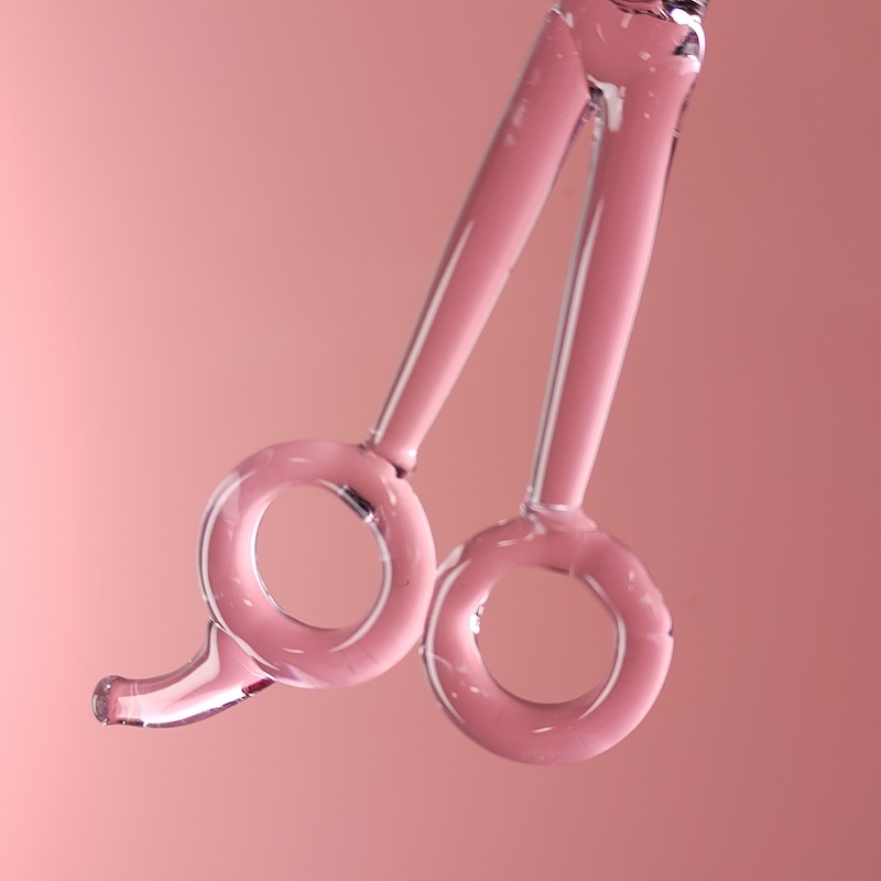 Scissors Shape Glass Dabber