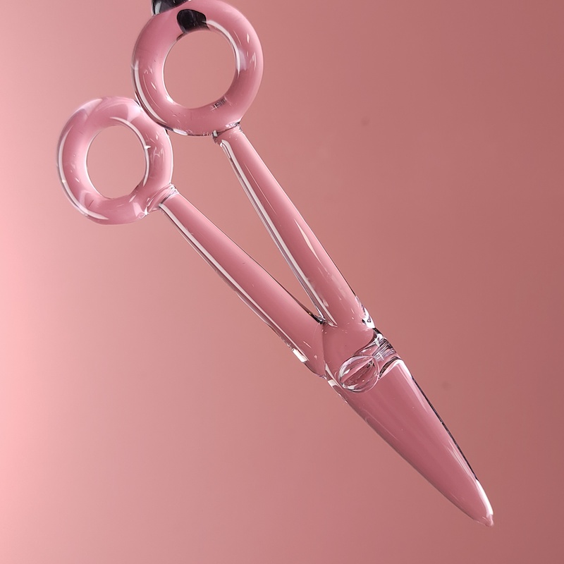 Scissors Shape Glass Dabber
