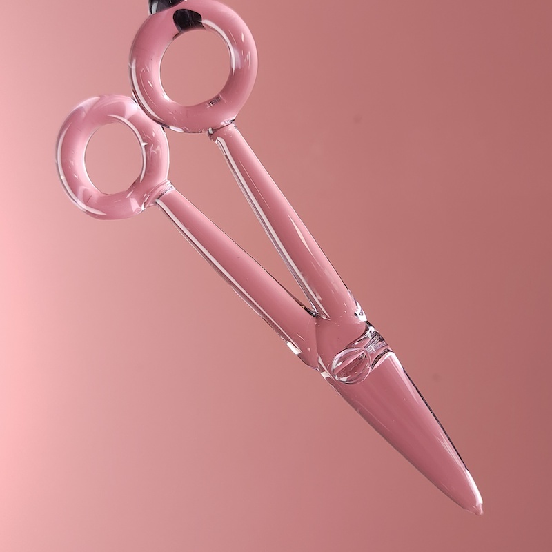 Scissors Shape Glass Dabber