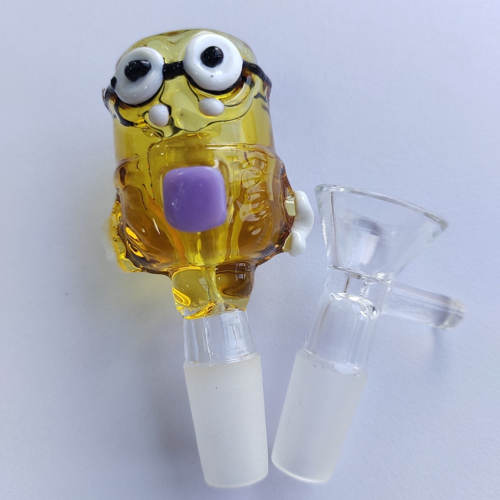 4" Clear Chillum Pipe - 2 Pcs