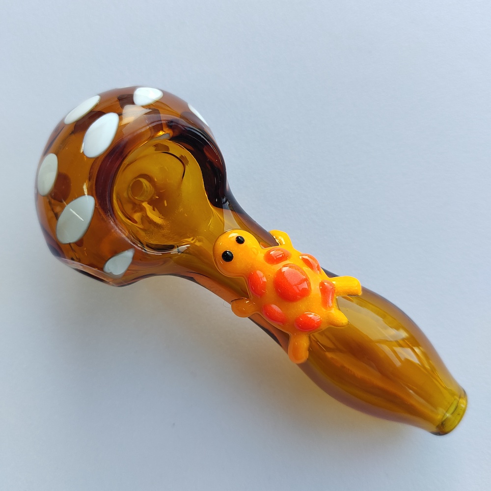 4" Swirled Turtle Hand Pipe