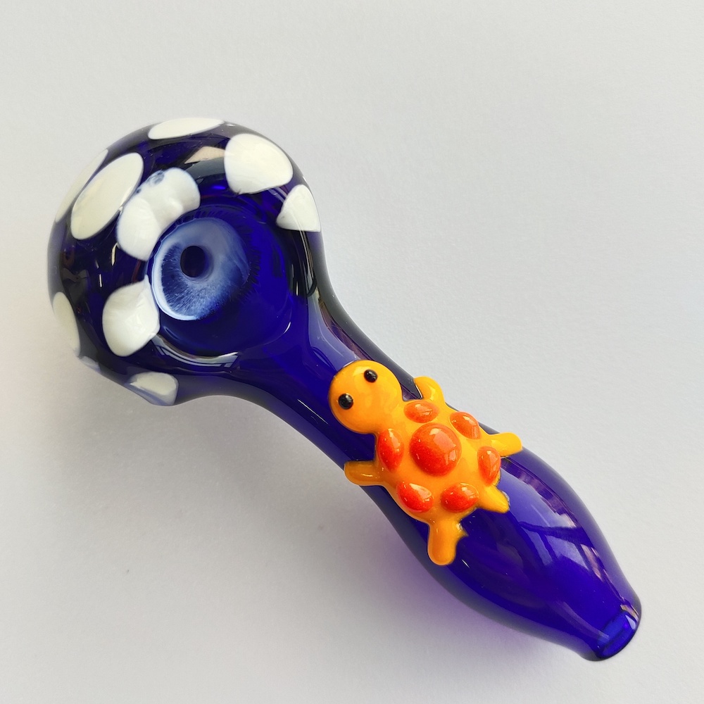 4" Swirled Turtle Hand Pipe