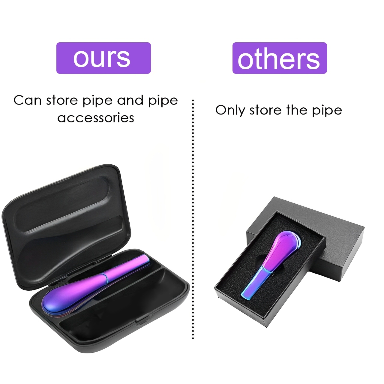 Spoon Design Metal Pipe with Bag