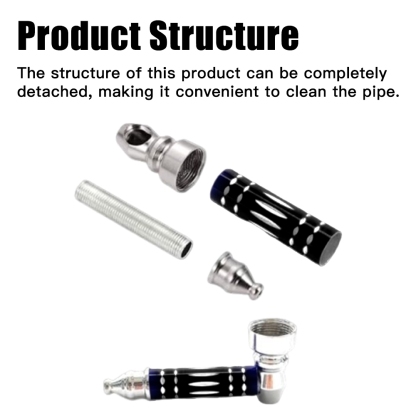 Stainless Sherlock Metal Pipe with Accessories