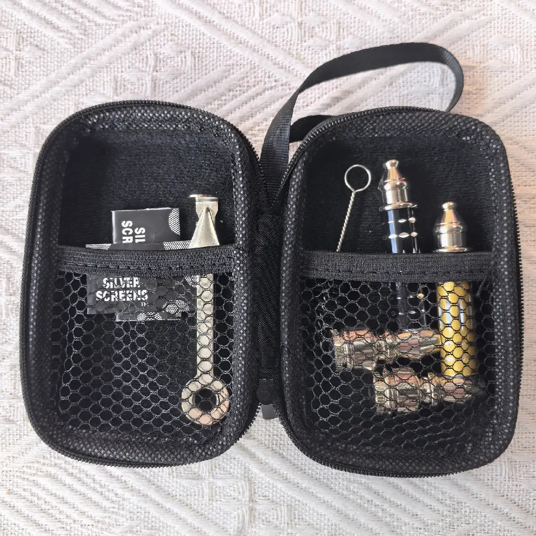 2-Pack Stainless Sherlock Metal Pipes with Accessories