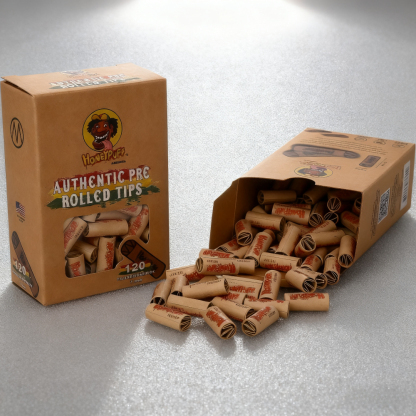 2-Pack 7mm Pre-rolled Cigarette Paper Filter Tips(240pcs Total)