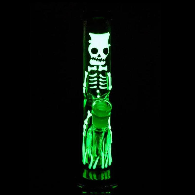 9" Skeleton Bong (glow in the dark)