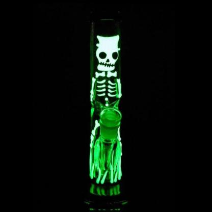 9" Skeleton Bong (glow in the dark)