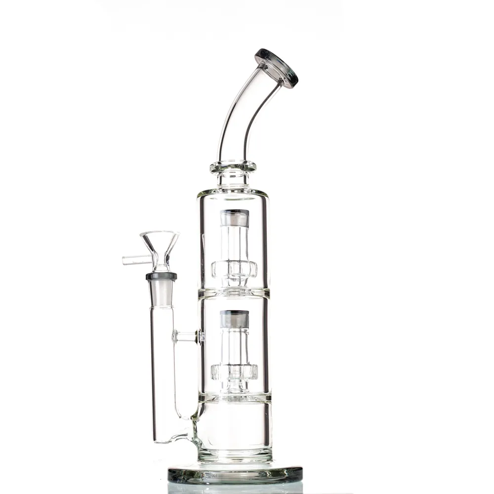 12" Double Stage Perc Bong-SweetieBanana