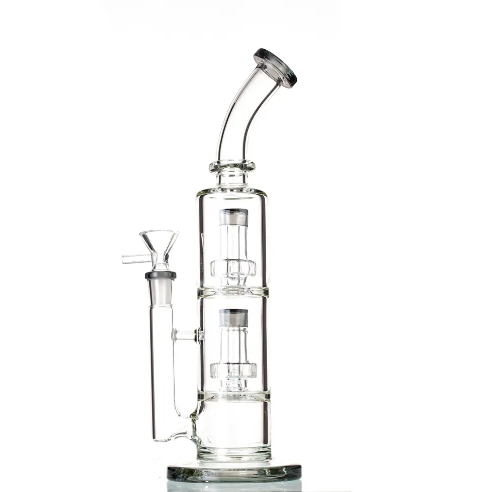12" Double Stage Perc Bong-SweetieBanana