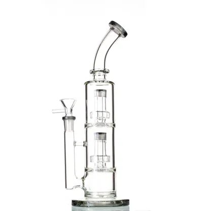 12" Double Stage Perc Bong-SweetieBanana