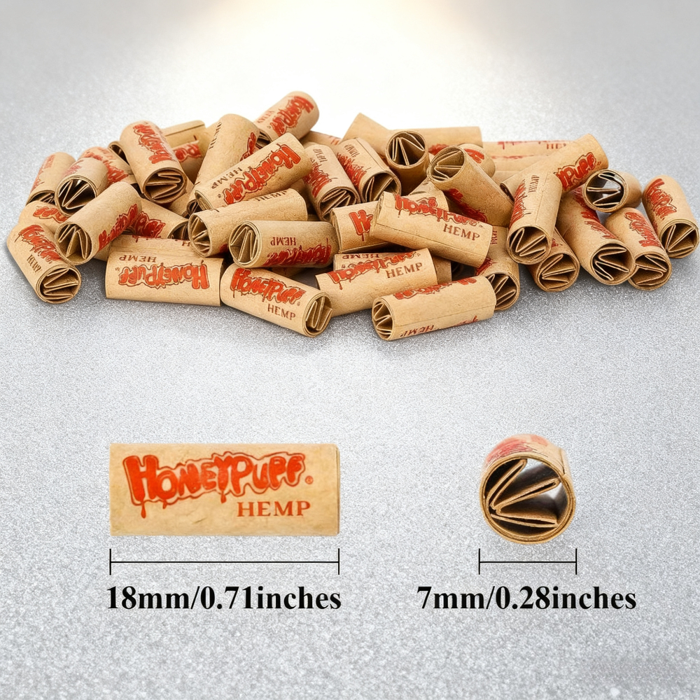 2-Pack 7mm Pre-rolled Cigarette Paper Filter Tips(240pcs Total)