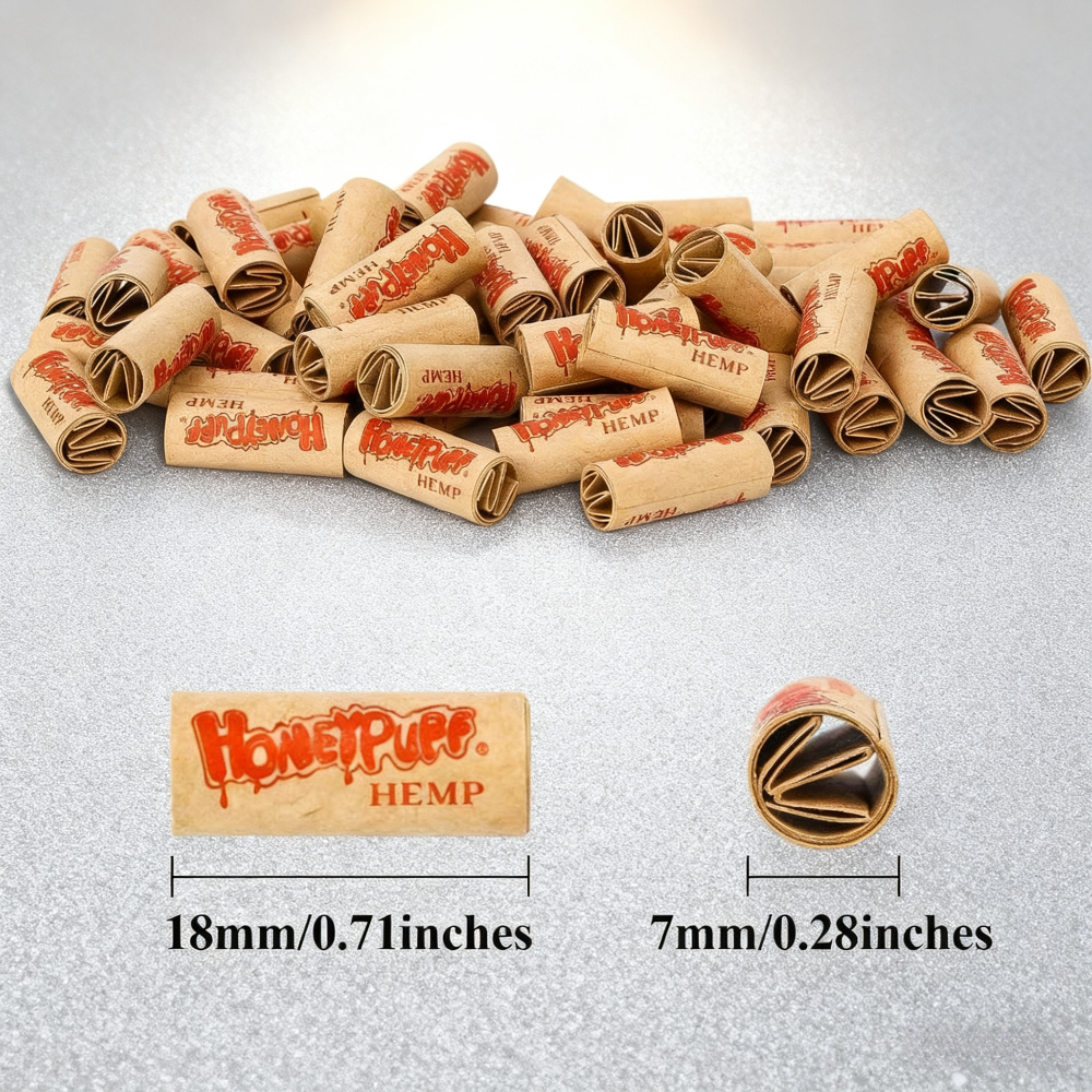 2-Pack 7mm Pre-rolled Cigarette Paper Filter Tips(240pcs Total)