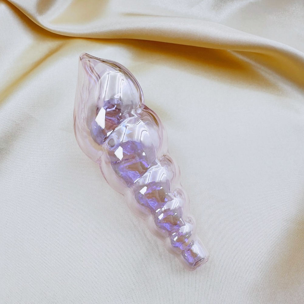 4.3" Iridescent Seashell Hand Pipe