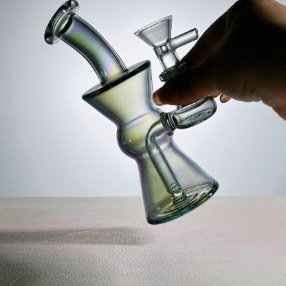 6" Mini Electroplated Twister Rig-SweetieBanana