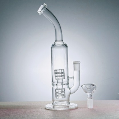 10" Double Matrix Perc Bong