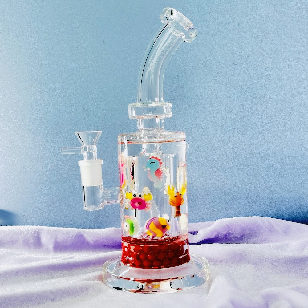 9" Goldfishes Perc Bong