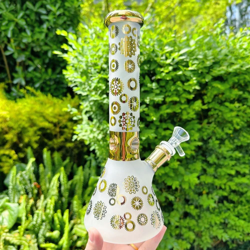 10" Electroplated Sandblasted Bong