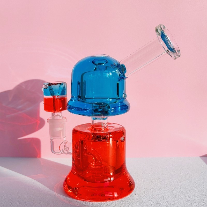 6.5" DuoTone Twilight Glow Glycerin Bong