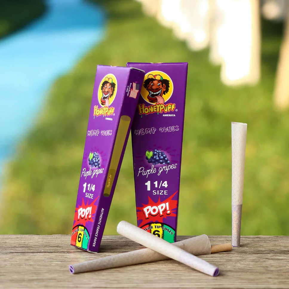 Honeypuff 6pcs Fruit Flavored Pre Rolled Cones with Tips