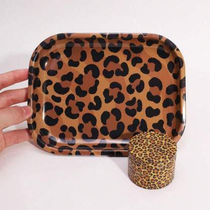 2-Pieces Leopard Pattern Smoking Kits