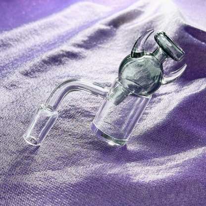 14mm Bull Horn Carb Cap & Banger (2 Piece Kit)