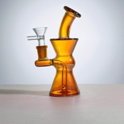 6" Mini Electroplated Twister Rig-SweetieBanana