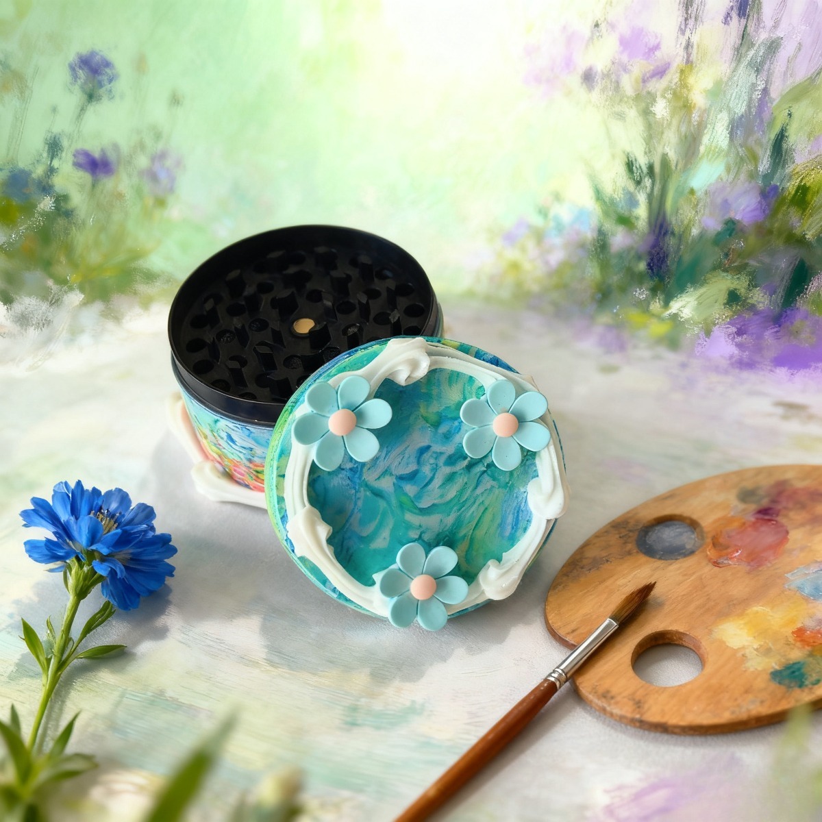 60mm 4-Layers Monet Garden Grinder