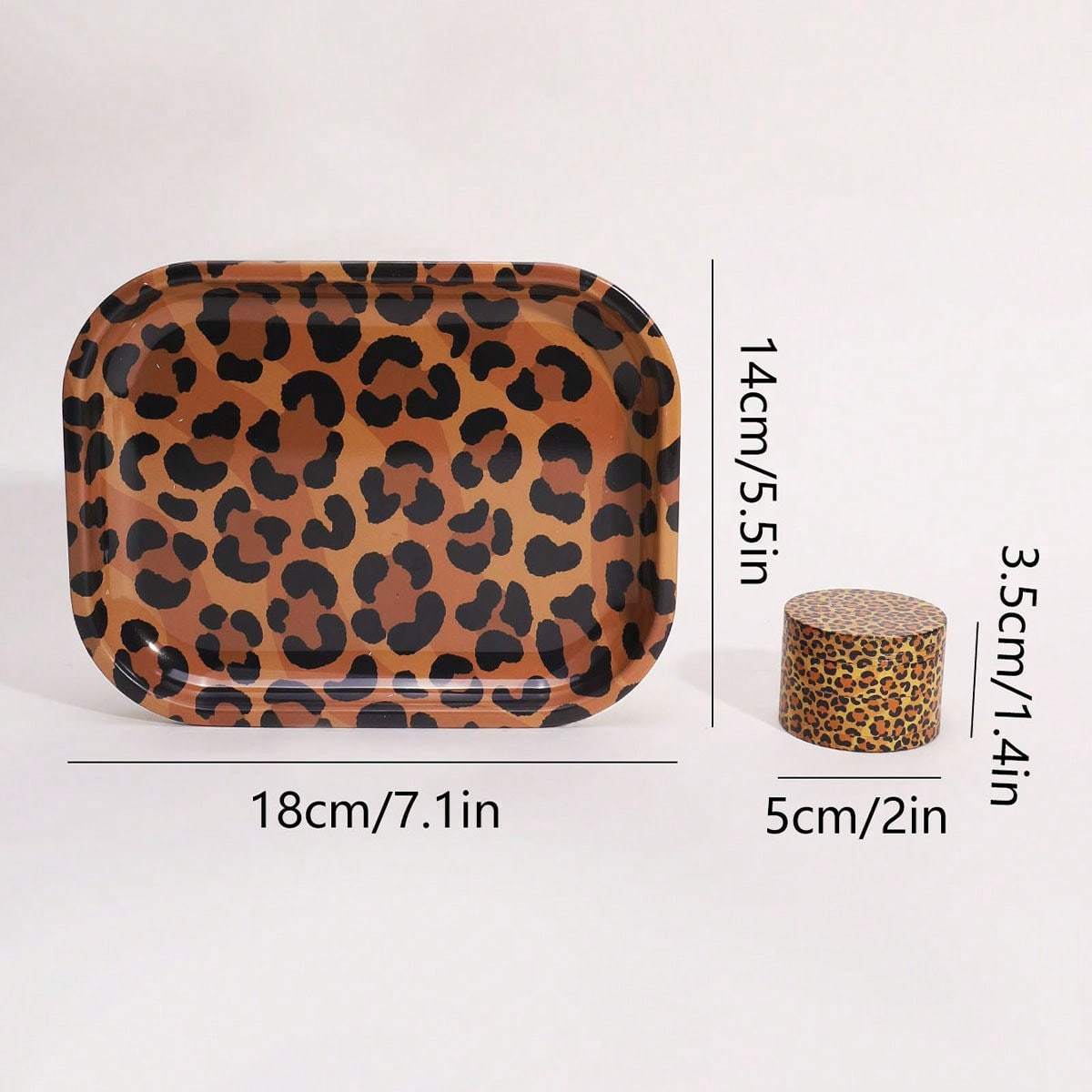 2-Pieces Leopard Pattern Smoking Kits