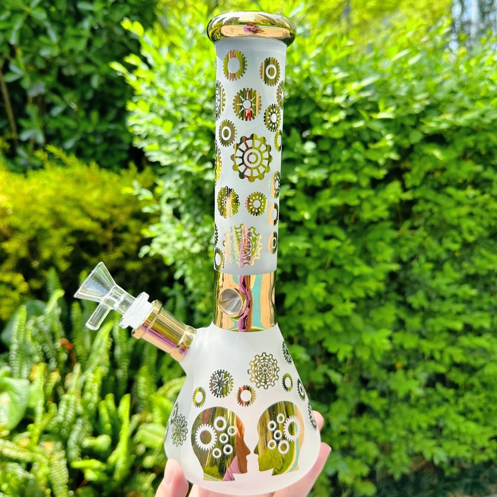 10" Electroplated Sandblasted Bong