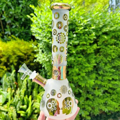 10" Electroplated Sandblasted Bong