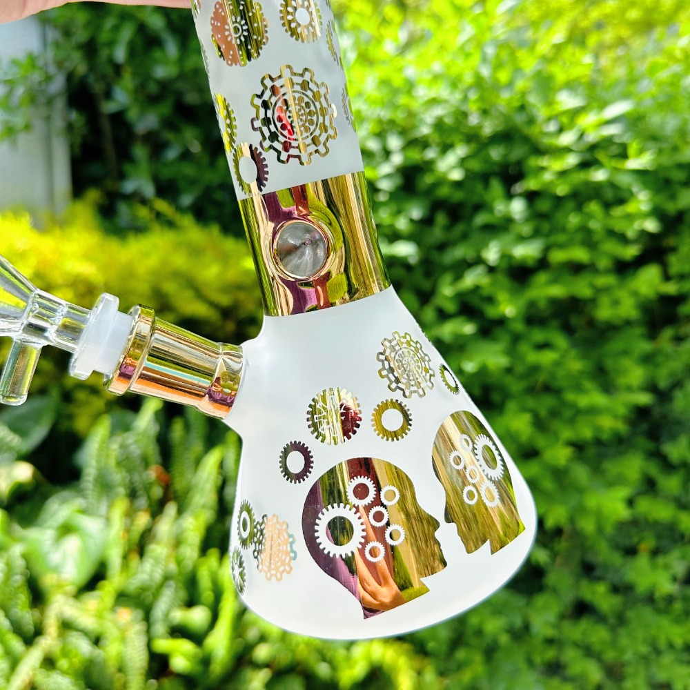 10" Electroplated Sandblasted Bong