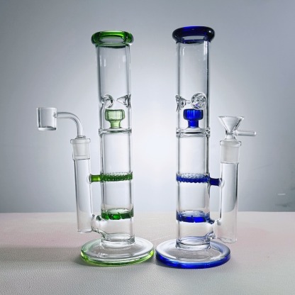 10" Double Honeycomb Perc Rig-SweetieBanana