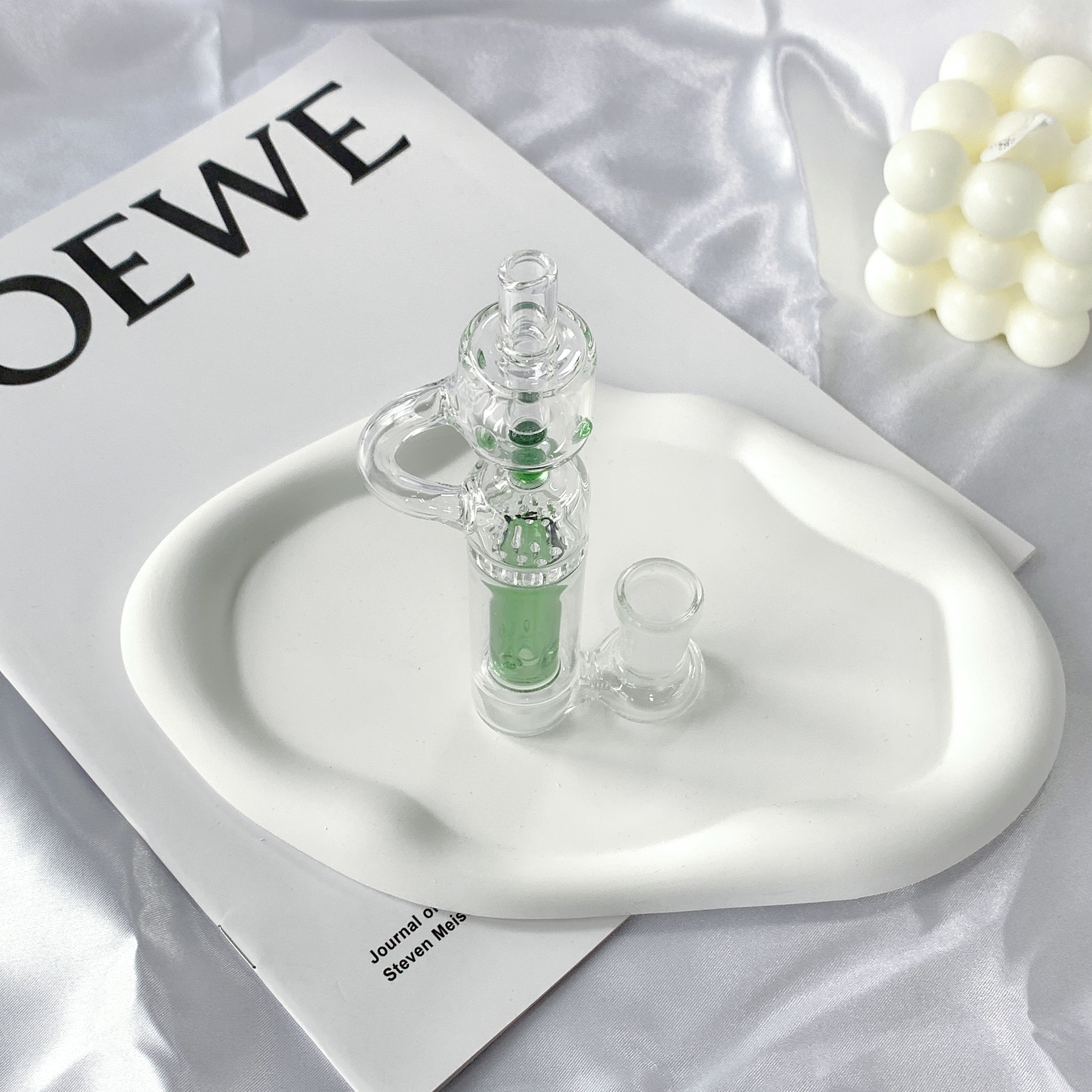 6" Hybrid Spill Proof Recycler Bubbler