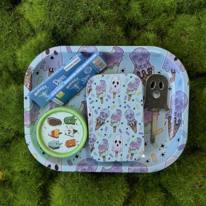 4-Pieces Ghost Pattern Smoking Kits