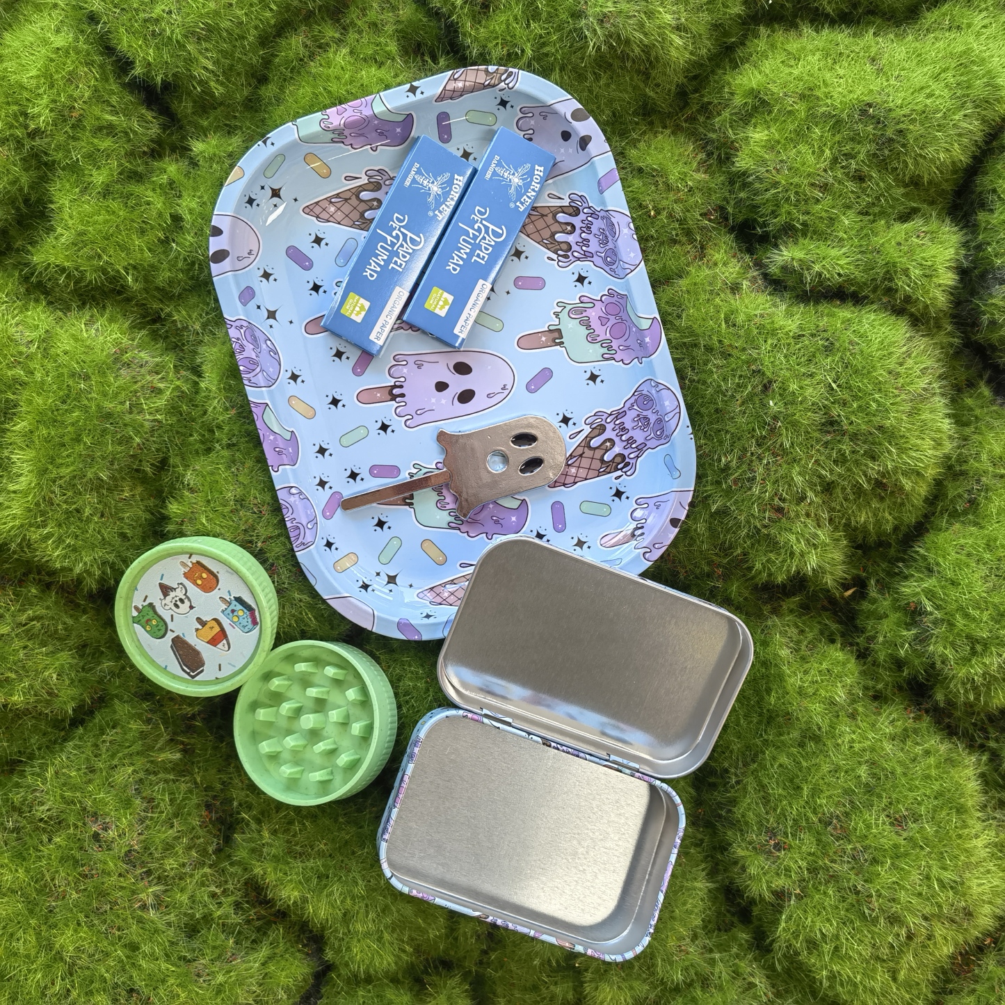 4-Pieces Ghost Pattern Smoking Kits