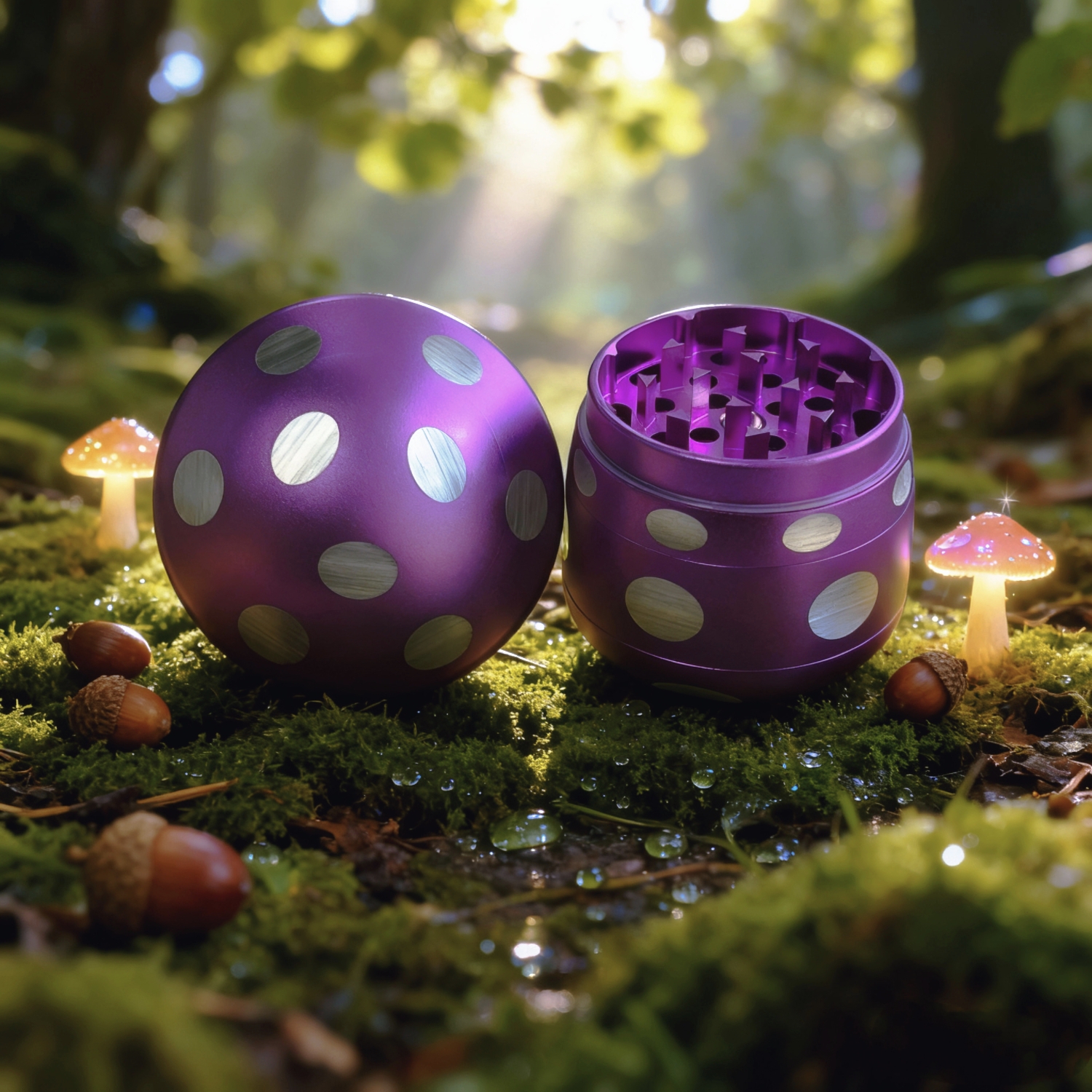 63mm 4 Piece Mushroom Grinder