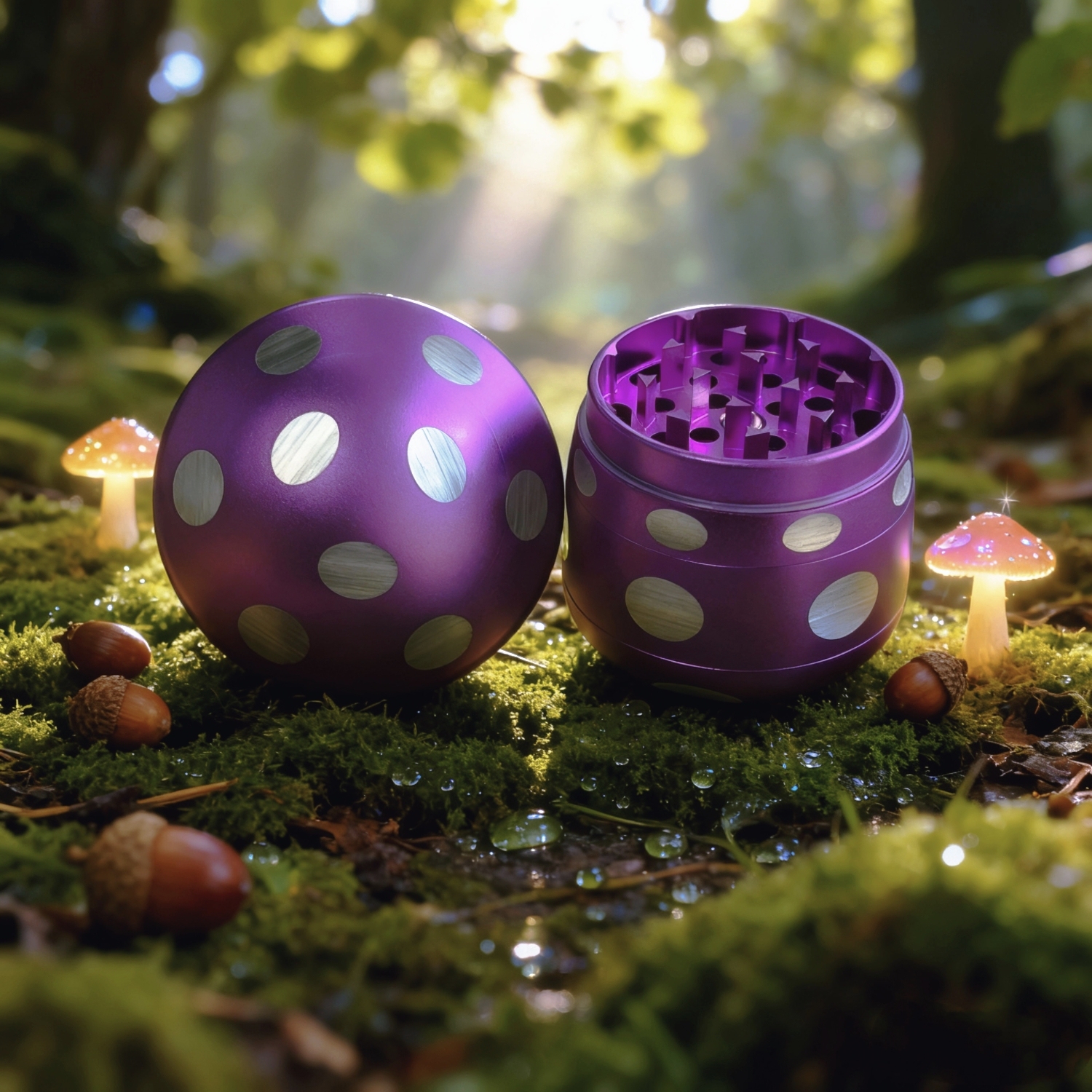 63mm 4 Piece Mushroom Grinder