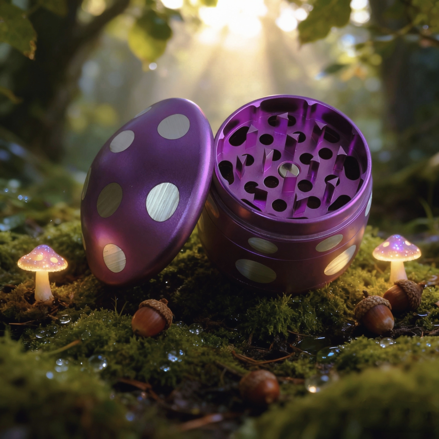 63mm 4 Piece Mushroom Grinder