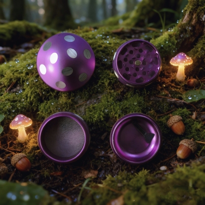 63mm 4 Piece Mushroom Grinder