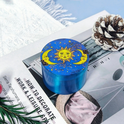 90's Celestial Rolling Tray with One Accessory, Metal Rolling Tray Kit, Ideal for Gifts, Easy to Carry