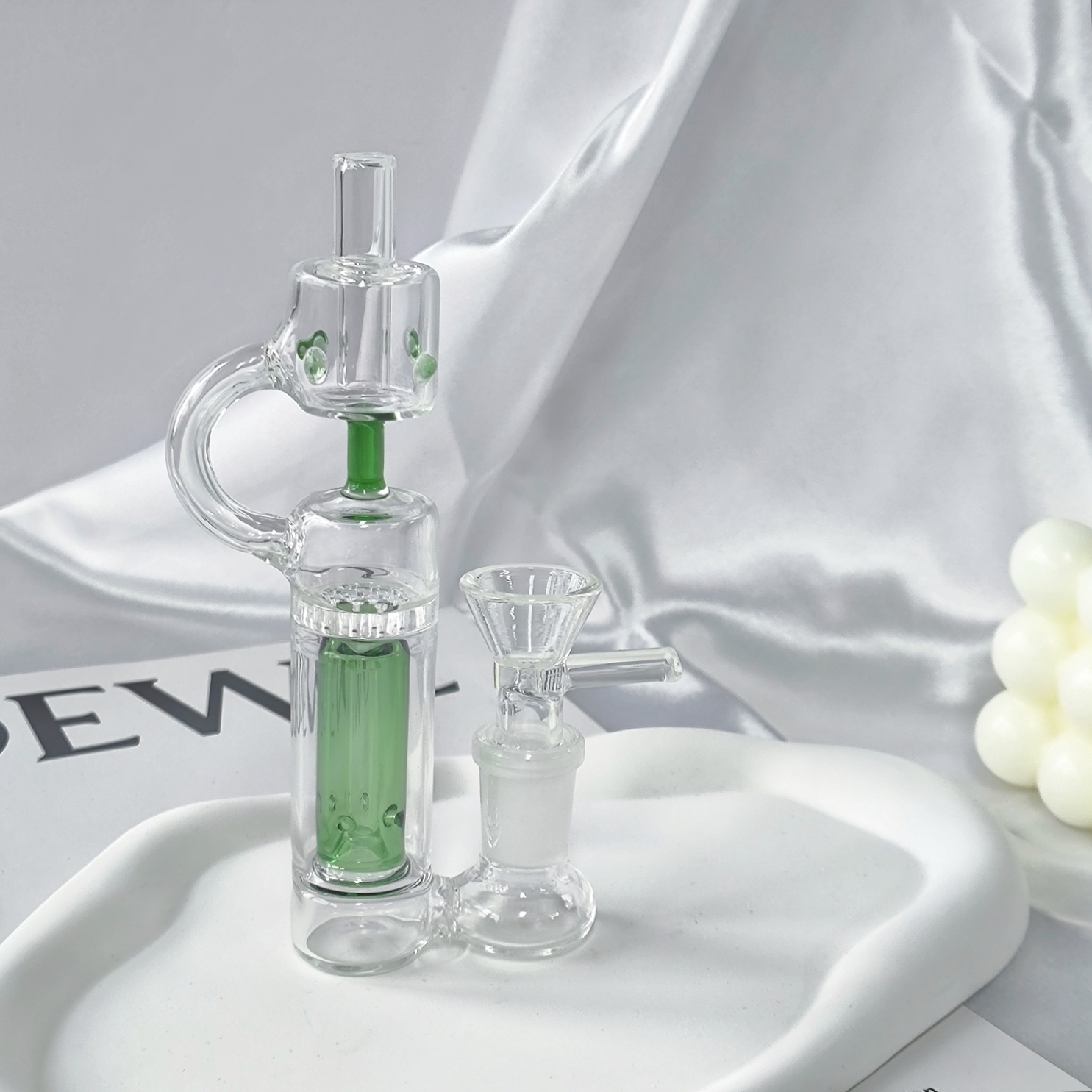 6" Hybrid Spill Proof Recycler Bubbler