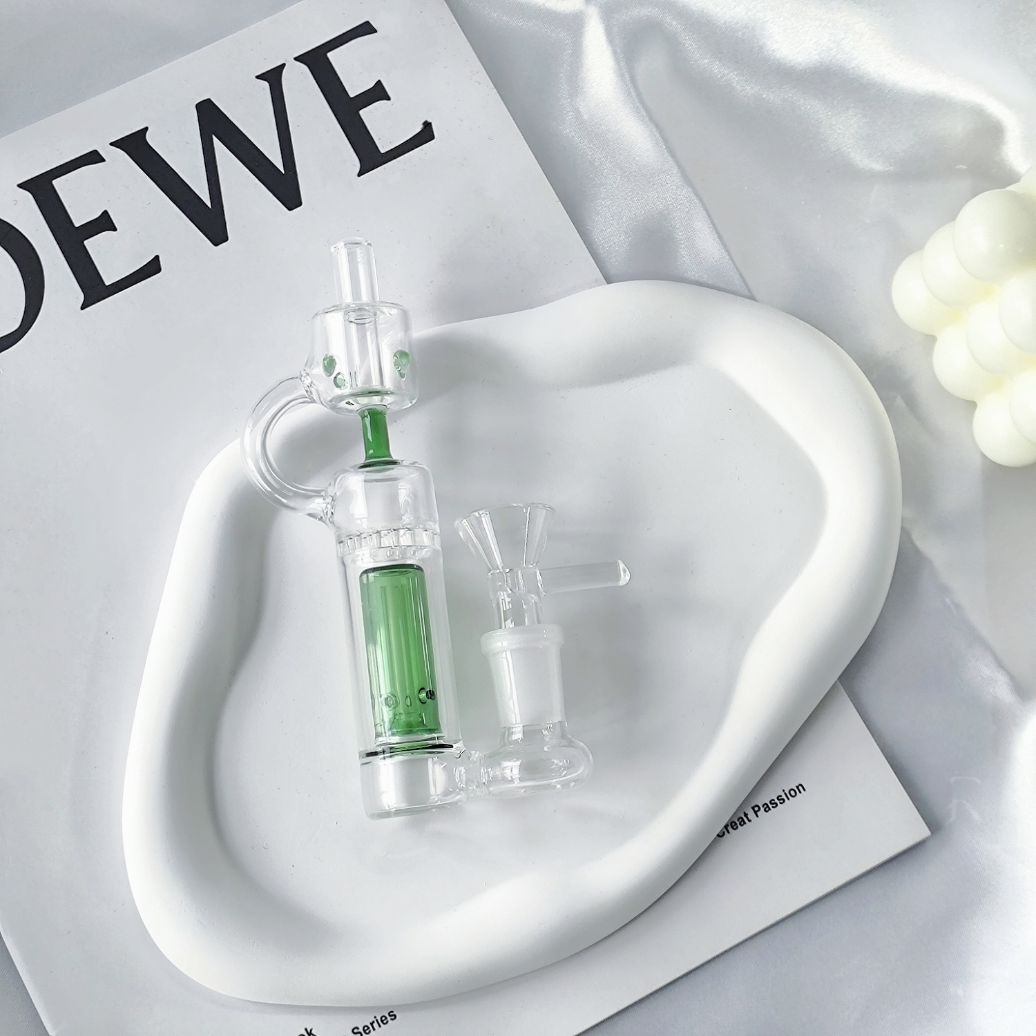 6" Hybrid Spill Proof Recycler Bubbler