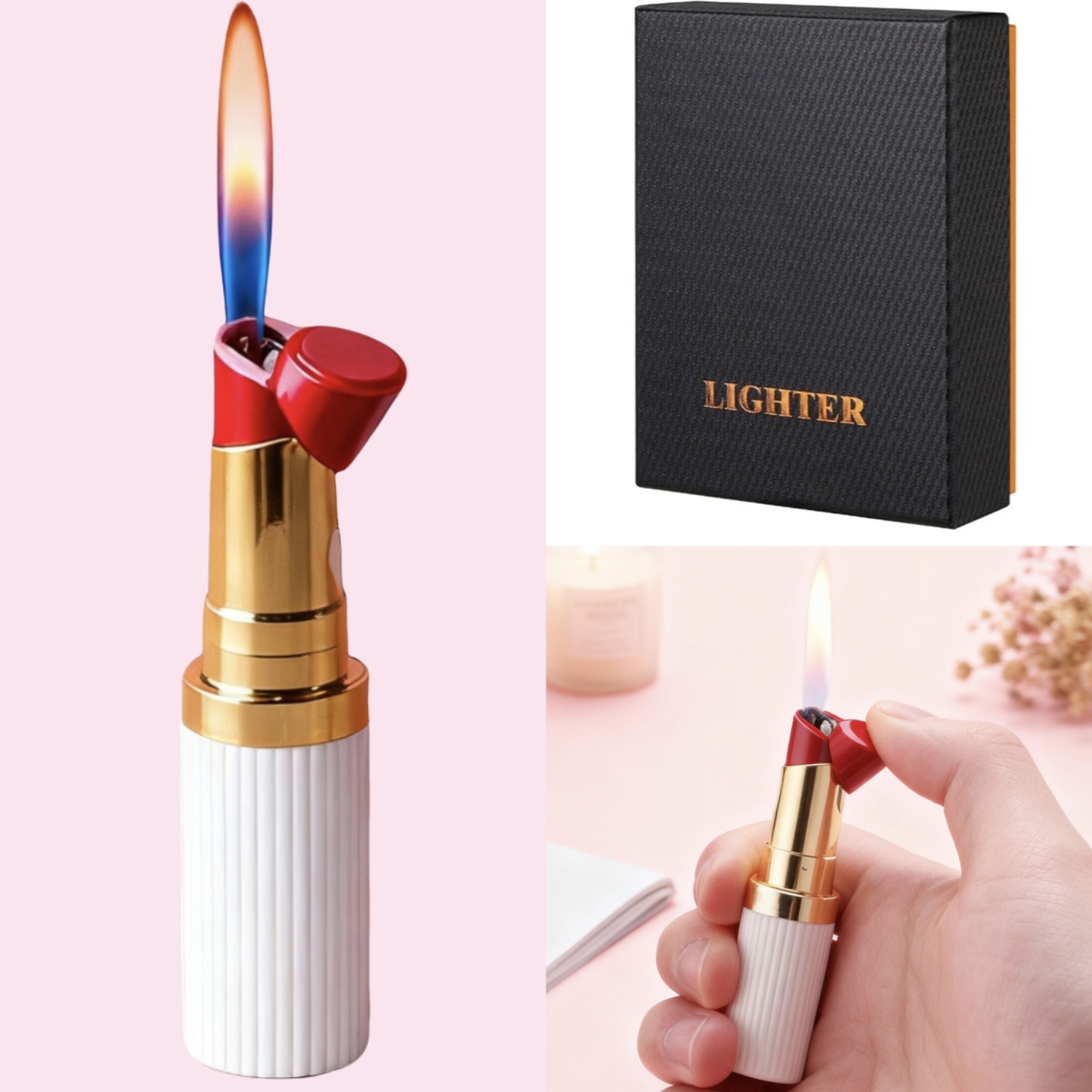 Elegant Lipstick Lighter (Butane Gas Not Included)